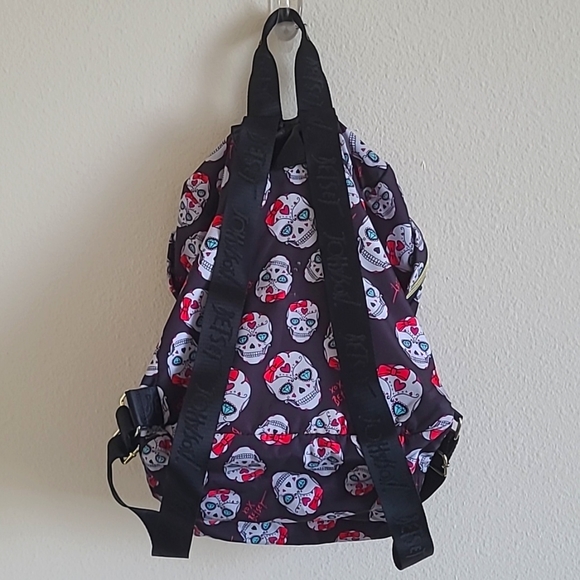 Betsey Johnson Skull and Hair Bow Backpack - Picture 3 of 7